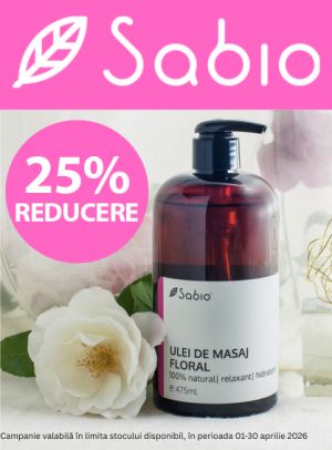 Sabio 25% Reducere Aprilie