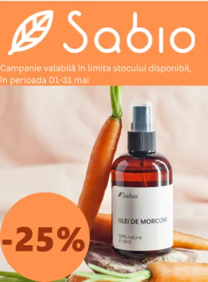 Sabio 25% Reducere Mai