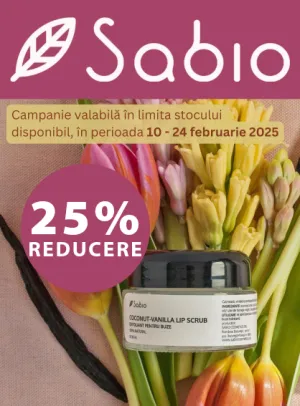 Sabio 25% Reducere V-day