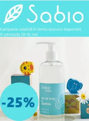 Sabio 25% Reducere Ziua Copilului
