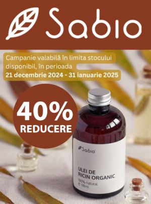 Sabio 40% Reducere Decembrie-Ianuarie