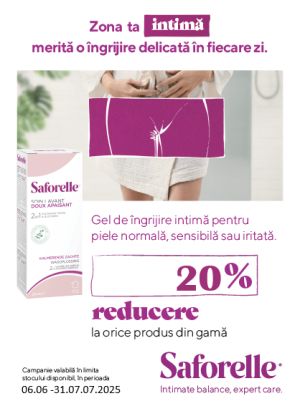 Saforelle 20% Reducere Iunie-Iulie