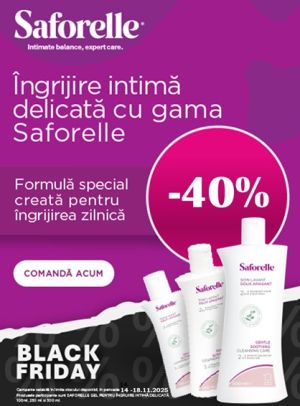 Saforelle 40% Reducere Black Friday 2025