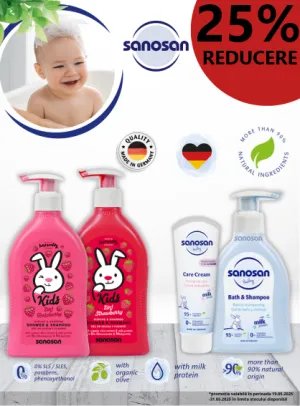 Sanosan 25% Reducere Mai Ziua Copilului