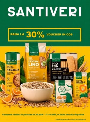 Santiveri Pana la 30% Voucher in cos Octombrie