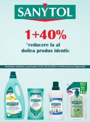 Sanytol 1+40% Reducere La Al Doilea Aprilie