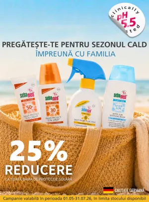 Sebamed SPF 25% Reducere Mai-Iulie