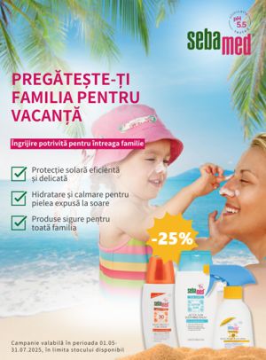 Sebamed Sun Care 25% Reducere Mai-Iulie