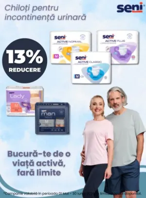 Seni 13% Reducere Mai-Iunie