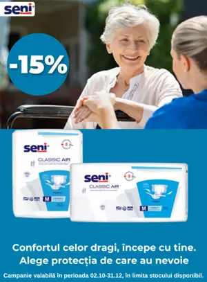 Seni 15% Reducere Octombrie-Decembrie