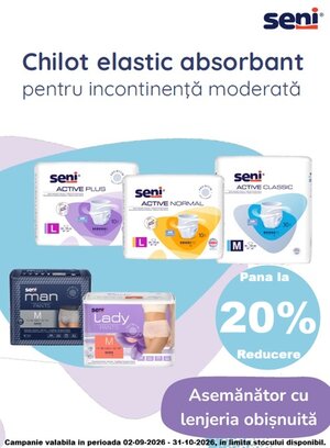 Seni Pana la 20% Reducere Septembrie-Octombrie