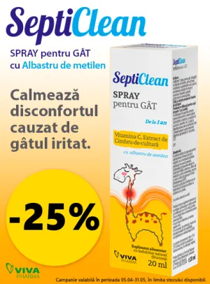 Septiclean 25% Reducere Aprilie-Mai
