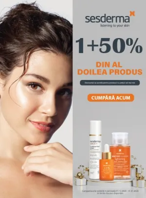 Sesderma 1+50% Reducere La Al Doilea Produs Decembrie - Ianuarie