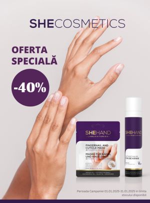 She Cosmetics 40% Reducere Ianuarie