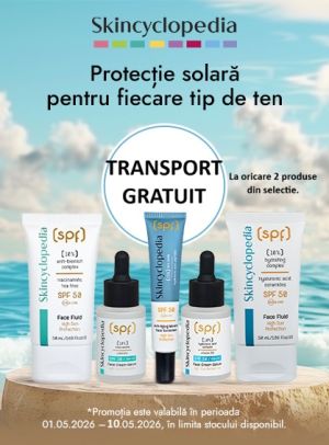 Skincyclopedia Transport Gratuit Importanta protectiei solare