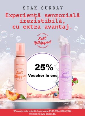 Soak Sunday 25% Voucher in cos Iunie