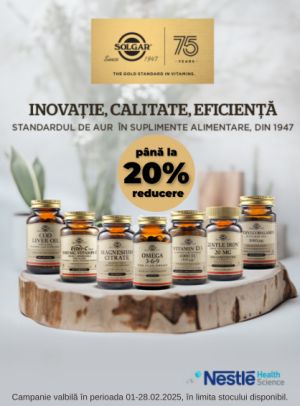 Solgar Pana la 20% Reducere Februarie