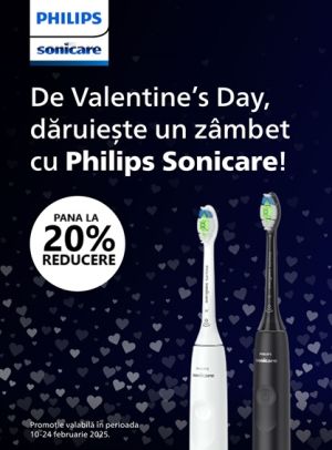 Sonicare Pana la 20% Reducere V-Day