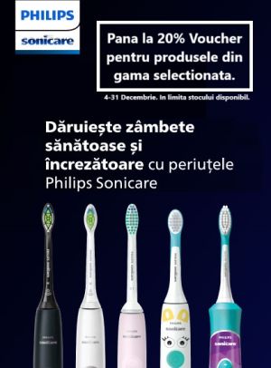 Sonicare Pana la 20% Voucher Decembrie