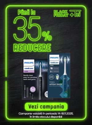 Sonicare Pana la 35% Reducere Black Friday 2025