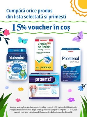 Stada 15% Voucher in cos Aprilie-Mai
