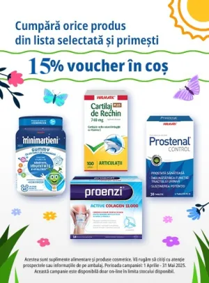 Stada 15% Voucher in cos Aprilie-Mai