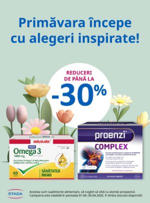 Stada Pana la 30% Reducere Aprilie