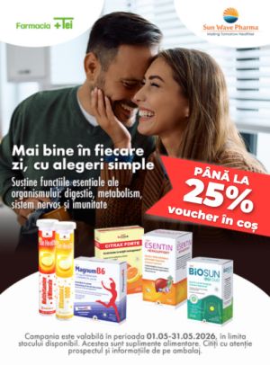 Sun Wave Pana la 25% Voucher in cos Mai