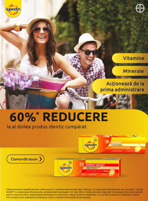Supradyn 1+60% Reducere la al doilea Iulie - Exclusiv Online
