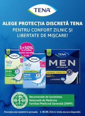 Tena 1+50% Reducere la al doilea Aprilie