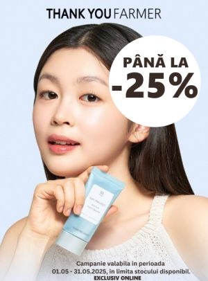 Thank You Farmer Pana la 25% Reducere Mai