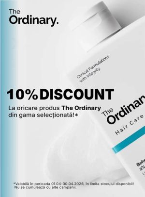 The Ordinary 10% Reducere Aprilie