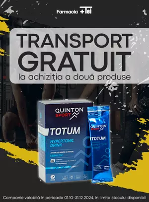 Totum Sport Transport Gratuit Octombrie-Decembrie