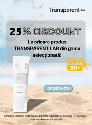 Transparent Lab 25% Reducere Mai