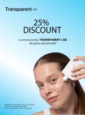 Transparent Lab 25% Reducere Mai