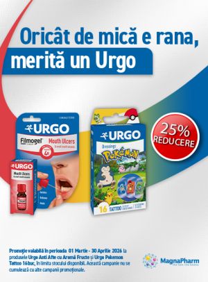 Urgo 25% Reducere Martie-Aprilie