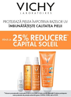 Vichy Capital Soleil Pana la 25% Reducere Mai-August
