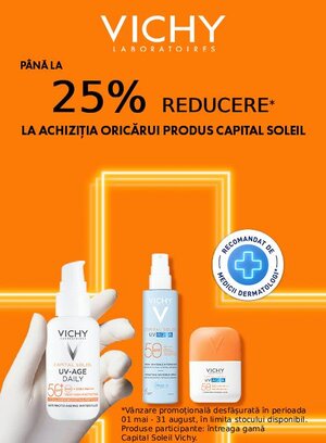 Vichy Capital Soleil Pana la 25% Reducere Mai-August
