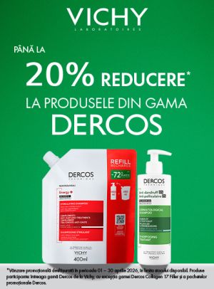 Vichy Dercos Pana la 20% Reducere Aprilie