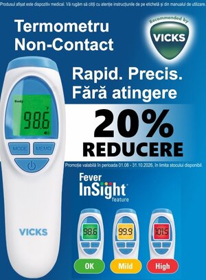 Vicks 20% Reducere August-Octombrie