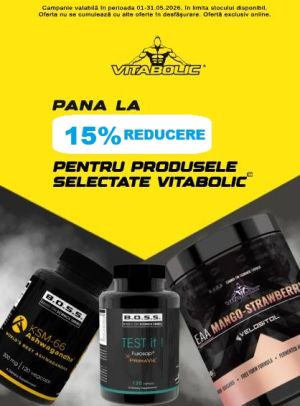Vitabolic Pana la 15% Reducere Mai Exclusiv online