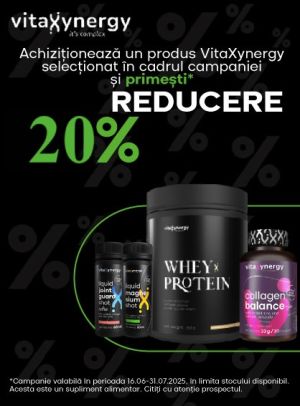 Vitaxynergy 20% Reducere Iunie-Iulie Exclusiv Online