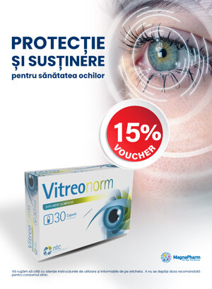 Vitreonorm 15% Voucher in cos Iulie