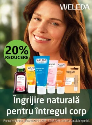 Weleda 20% Reducere Mai