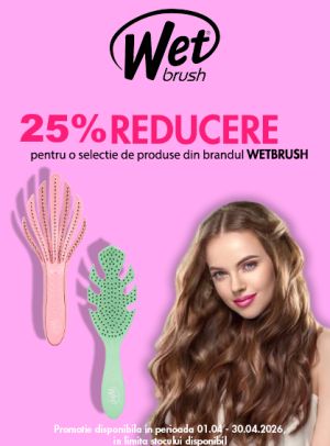 Wet Brush 25% Reducere Aprilie