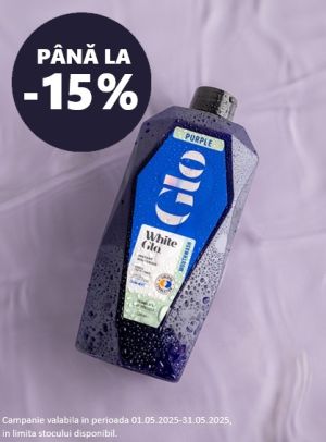 White Glo Pana la 15% Reducere Mai
