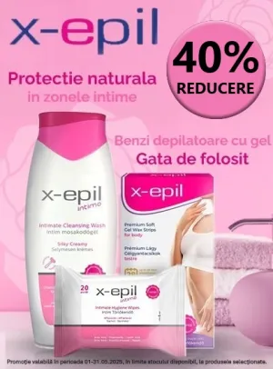 X-Epil 40% Reducere Mai EXCLUSIV ONLINE