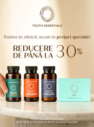 Youth Essentials Pana la 30% Reducere Aprilie