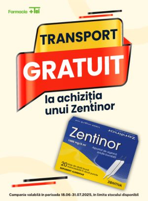 Zentinor Transport Gratuit Iunie-Iulie