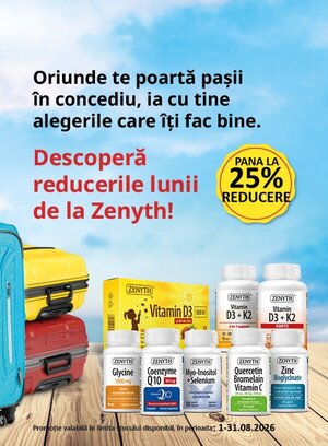 Zenyth Pana la 25% Reducere August-Septembrie